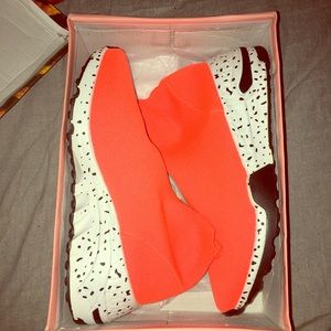 Fashion Nova Spot Me Out Sneaker Orange